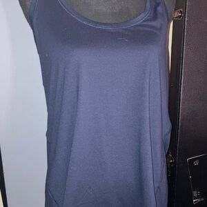 Yogalicious Navy Blue Sports tank top